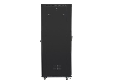 Lanberg - Stojak szafa - z wyświetlacz, 4 wentylatory chłodzące - czarny, RAL 9004 - 42U - 19"