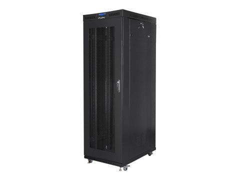 Lanberg - Stojak szafa - z wyświetlacz, 4 wentylatory chłodzące - czarny, RAL 9004 - 42U - 19"