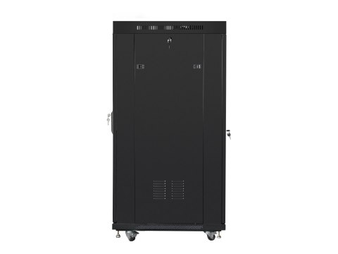 Lanberg - Stojak szafa - z wyświetlacz - czarny, RAL 9004 - 27U - 19"