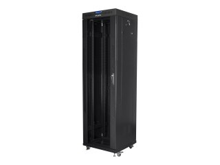 Lanberg - Stojak szafa - z wyświetlacz - czarny, RAL 9004 - 42U - 19"