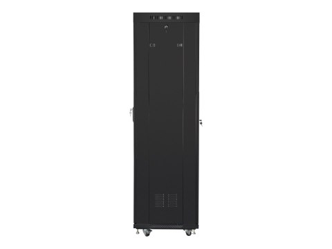 Lanberg - Stojak szafa - z wyświetlacz - czarny, RAL 9004 - 42U - 19"