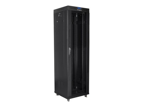 Lanberg - Stojak szafa - z wyświetlacz - czarny, RAL 9004 - 42U - 19"