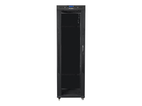 Lanberg - Stojak szafa - z wyświetlacz - czarny, RAL 9004 - 42U - 19"