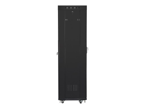 Lanberg - Stojak szafa - z wyświetlacz - czarny, RAL 9004 - 42U - 19"