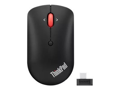 Lenovo ThinkPad Compact - Mysz - prawo i leworęczna - optyczna - 4 przyciski - bezprzewodowa - 2.4 GHz - odbiornik bezprzewodowy