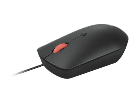 Lenovo ThinkPad Compact - Mysz - prawo i leworęczna - optyczna - 4 przyciski - przewodowa - USB, USB-C - kruczo-czarny - OEM - d