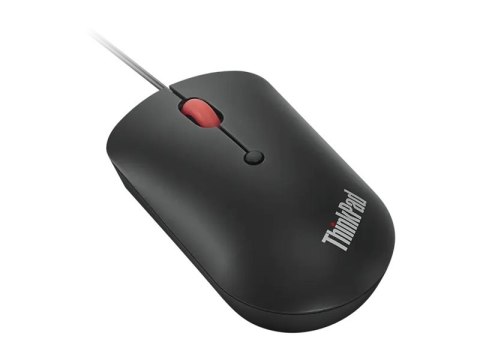 Lenovo ThinkPad Compact - Mysz - prawo i leworęczna - optyczna - 4 przyciski - przewodowa - USB, USB-C - kruczo-czarny - OEM - d