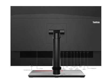 Lenovo ThinkVision P27u-20 - Monitor LED - 27" - 3840 x 2160 4K @ 60 Hz - IPS - 450 cd/m² - 1000:1 - 4 ms - Thunderbolt 4, 2xHDM
