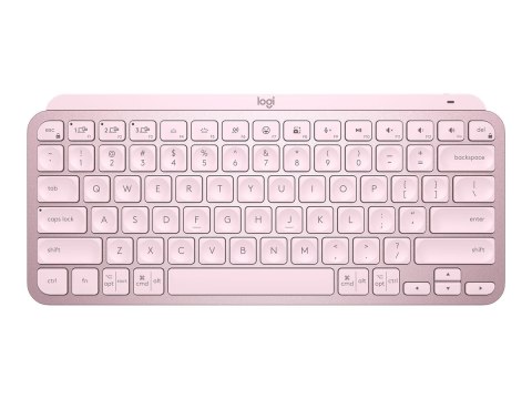 Logitech MX Keys Mini - Klawiatura - podświetlenie - bezprzewodowa - Bluetooth - QWERTY - US - różowy