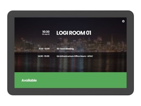 Logitech Tap Scheduler Purpose-Built Scheduling Panel for Meeting Rooms - Urządzenie do wideokonferencji - Certyfikat Microsoft 