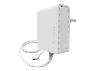 MikroTik PWR-LINE PL7400 - Adapter powerline HomePlug AV (HPAV) - do wpinania w ścianę