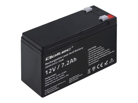 Qoltec - Bateria do UPSa - 1 x bateria - kwasowo-ołowiowy - 7.2 Ah