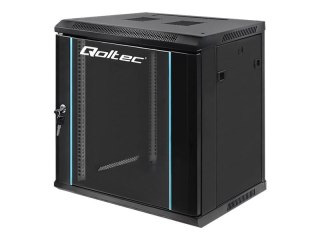 Qoltec - Stojak szafa - czarny - 12U - 19"