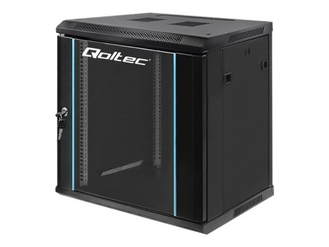 Qoltec - Stojak szafa - czarny - 12U - 19"