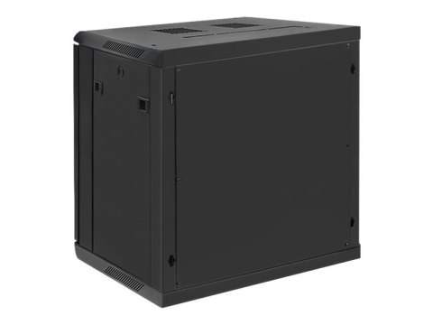 Qoltec - Stojak szafa - czarny - 12U - 19"