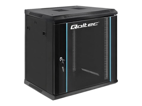 Qoltec - Stojak szafa - czarny - 12U - 19"