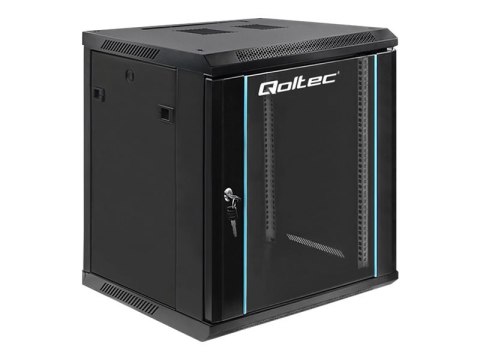 Qoltec - Stojak szafa - czarny - 12U - 19"