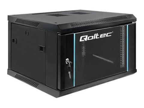 Qoltec - Stojak szafa - czarny - 6U - 19"