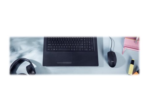 Trust Basi - Mysz - prawo i leworęczna - optyczna - 3 przyciski - przewodowa - USB 2.0