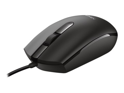 Trust Basi - Mysz - prawo i leworęczna - optyczna - 3 przyciski - przewodowa - USB 2.0