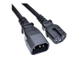 Akyga AK-UP-06 - Kabel zasilający - IEC 60320 C14 do IEC 60320 C15 - 250 V - 15 A - 1.8 m - czarny