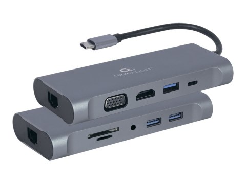 Cablexpert A-CM-COMBO7-01 - Stacja dokująca - USB-C 3.1 - HDMI, VGA - 1GbE