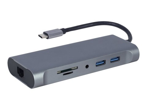 Cablexpert A-CM-COMBO7-01 - Stacja dokująca - USB-C 3.1 - HDMI, VGA - 1GbE