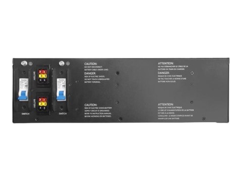 DIGITUS - Obudowa baterii (montowany w szafie rack / zewnętrzny) - 20 x bateria - kwasowo-ołowiowy - 9 Ah - 19" - czarny - dla D
