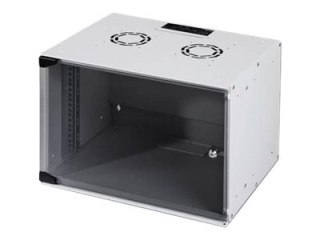 DIGITUS Professional Soho Series DN-19 07-U-S - Szafa - do montażu na ścianie - czarny, RAL 9005 - 7U - 19"
