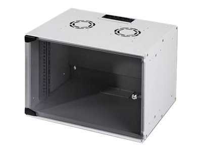DIGITUS Professional Soho Series DN-19 07-U-S - Szafa - do montażu na ścianie - czarny, RAL 9005 - 7U - 19"