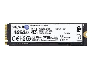 Kingston KC3000 - SSD - 4096 GB - wewnętrzny - M.2 2280 - PCIe 4.0 (NVMe) - dla Intel Next Unit of Computing 12 Pro Kit - NUC12W