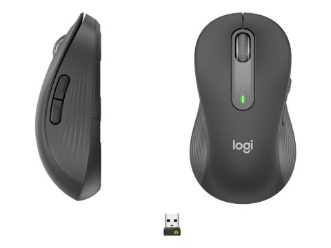 Logitech Signature M650 L LEFT - Mysz - duży rozmiar - dla leworęcznych - optyczna - 5 przyciski - bezprzewodowa - 2.4 GHz, Blue