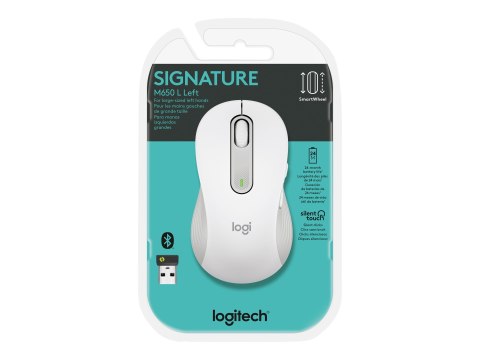 Logitech Signature M650 L - Mysz - duży rozmiar - optyczna - 5 przyciski - bezprzewodowa - 2.4 GHz, Bluetooth - odbiornik Logite