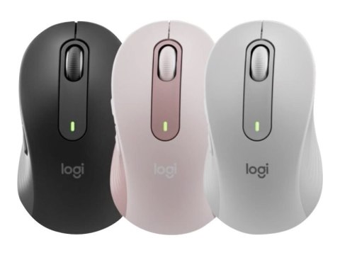 Logitech Signature M650 - Mysz - optyczna - 5 przyciski - bezprzewodowa - 2.4 GHz, Bluetooth - odbiornik Logitech Logi Bolt USB 