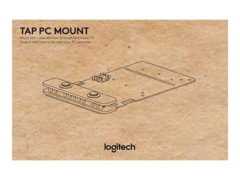 Logitech - Zestaw do montażu systemu do wideokonferencji - dla Logitech RoomMate; Room Solution Base Bundle