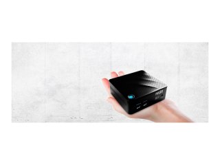 MSI Cubi N JSL 043EU - Mini PC Celeron N4500 / do 2.8 GHz - RAM 4 GB - SSD 128 GB - UHD Graphics - Gigabit Ethernet, Bluetooth -