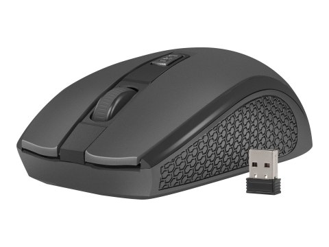 Natec Jay 2 - Mysz - prawo i leworęczna - optyczna - 4 przyciski - bezprzewodowa - 2.4 GHz - odbiornik bezprzewodowy USB - czarn