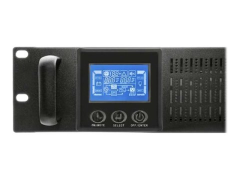 Qoltec - UPS (montowany w stojaku) - AC 115-300 V - 1600 wat - 2000 VA - 7 Ah - RS-232 - złącza wyjściowe: 2 - czarny