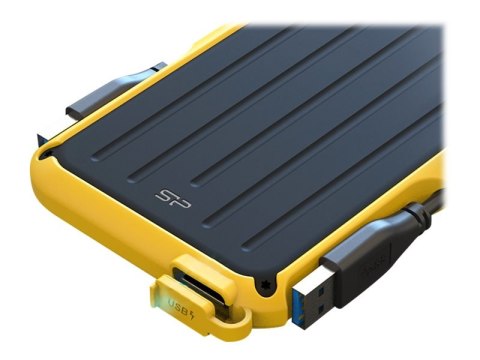 SILICON POWER Armor A66 - Dysk twardy - 1 TB - zewnętrzny (przenośne) - 2,5" - USB 3.2 Gen 1 - żółty