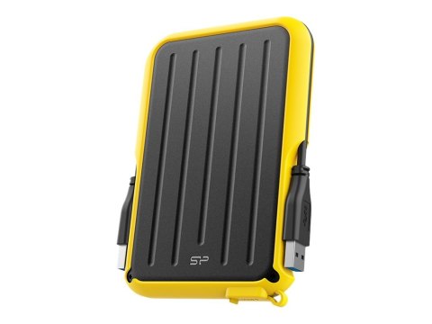 SILICON POWER Armor A66 - Dysk twardy - 1 TB - zewnętrzny (przenośne) - 2,5" - USB 3.2 Gen 1 - żółty