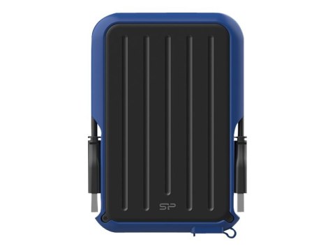 SILICON POWER Armor A66 - Dysk twardy - 2 TB - zewnętrzny (przenośne) - USB 3.2 Gen 1 - czerń/błękit