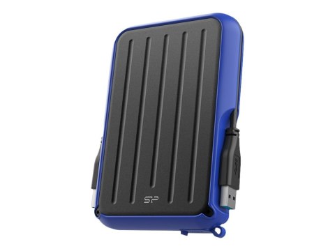 SILICON POWER Armor A66 - Dysk twardy - 4 TB - zewnętrzny (przenośne) - 2,5" - USB 3.2 Gen 1 - niebieski