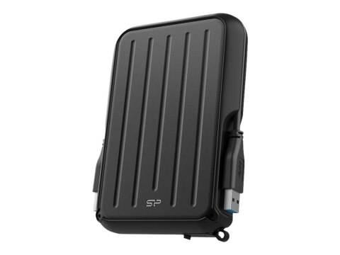 SILICON POWER Armor A66 - Dysk twardy - 4 TB - zewnętrzny (przenośne) - USB 3.2 Gen 1 - czarny/czarny
