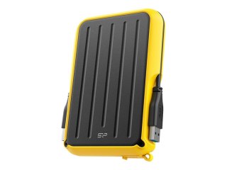 SILICON POWER Armor A66 - Dysk twardy - 4 TB - zewnętrzny (przenośne) - USB 3.2 Gen 1 - czarny/żółty