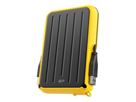 SILICON POWER Armor A66 - Dysk twardy - 4 TB - zewnętrzny (przenośne) - USB 3.2 Gen 1 - czarny/żółty