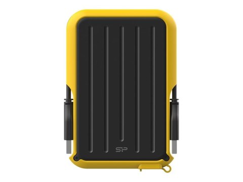 SILICON POWER Armor A66 - Dysk twardy - 4 TB - zewnętrzny (przenośne) - USB 3.2 Gen 1 - czarny/żółty
