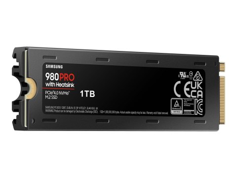 Samsung 980 PRO MZ-V8P1T0CW - SSD - zaszyfrowany - 1 TB - wewnętrzny - M.2 2280 - PCIe 4.0 x4 (NVMe) - bufor: 1 GB - 256 bitów A