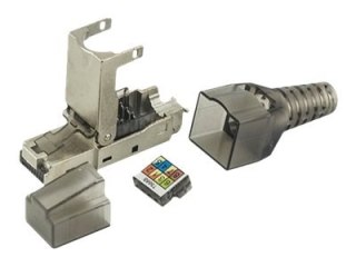 TECHly Professional - Złącze sieciowe - RJ-45 (M) - STP - CAT 6a - srebrny