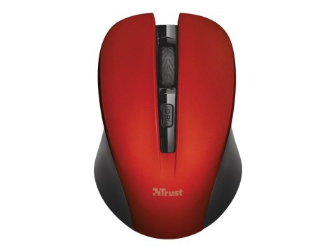 Trust Silent Click Mydo - Mysz - prawo i leworęczna - 4 przyciski - bezprzewodowa - 2.4 GHz - odbiornik bezprzewodowy USB - czer
