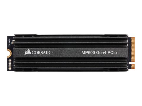 CORSAIR Force Series MP600 - SSD - 2 TB - wewnętrzny - M.2 2280 - PCIe 4.0 x4 (NVMe) - 256 bitów AES - radiator zintegrowany